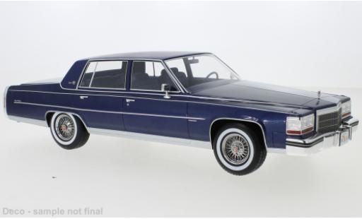 Modelauto Cadillac Fleetwood Brougham metallic blauw fonc&Atilde;&copy; 1982 1/18 BoS Models