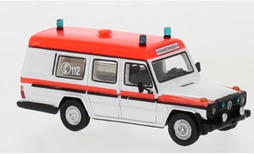 Modelauto Mercedes Classe G Utilitaire G-classe Binz wit/rood Ambulance 1985 1/87 BoS Models