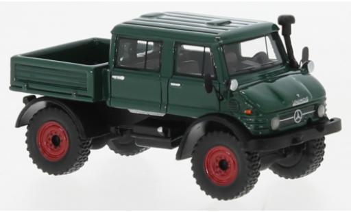 Modelauto Mercedes Unimog 406-425 U416 DoKa groen 1977 1/87 BoS Models