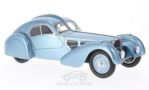 Modelauto Bugatti 57 Atlantic T SC metallic blauw RHD 1938 1/18 BoS Models