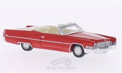 Modelauto Cadillac Deville Convertible Cabriolet rood 1970 1/87 BoS Models