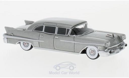 Modelauto Cadillac Fleetwood Limousine 75 Sedan metallic grijs 1958 1/87 BoS Models
