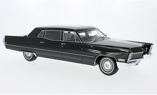 Modelauto Cadillac Fleetwood Series 75 zwart 1967 1/18 BoS Models