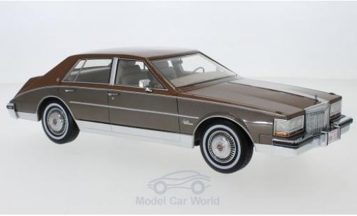 Modelauto Cadillac Seville Sedan koper/metallic bruin 1980 1/18 BoS Models
