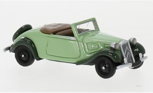 Modelauto Citroen Traction Cabriolet Avant groen/groen 1936 1/87 BoS Models