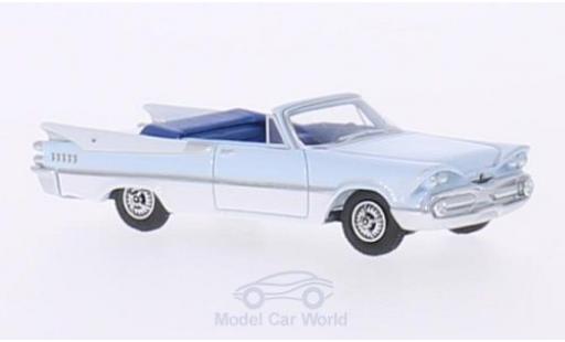 Modelauto Dodge Custom Royal Lancer Cabriolet blauw/wit 1959 1/87 BoS Models