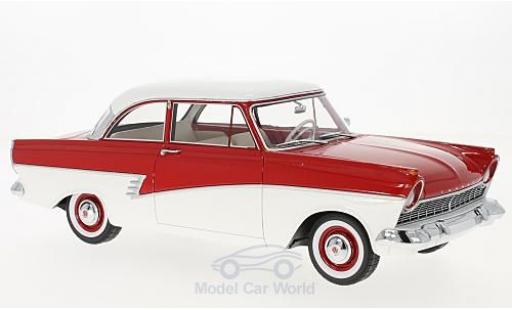 Modelauto Ford Taunus 17M P2 () rood/wit 1/18 BoS Models