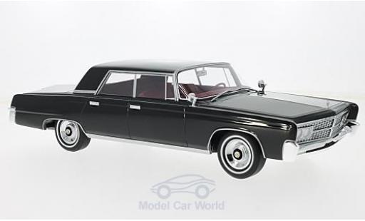 Modelauto Imperial Crown Base 4-Door zwart 1965 zonder Vitrine 1/18 BoS Models