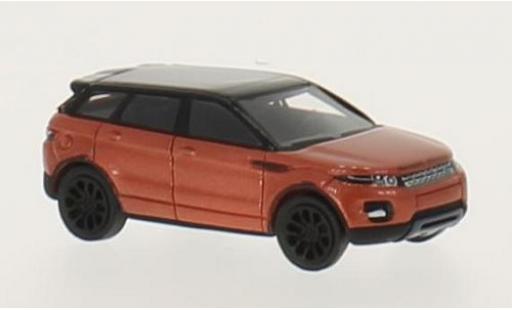 Modelauto Land Rover Range Rover Base Evoque metallic oranje/zwart 2011 1/87 BoS Models
