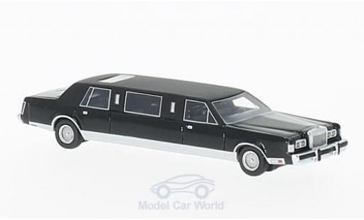 Modelauto Lincoln Town Car Limousine Stretchlimousine zwart 1985 1/87 BoS Models