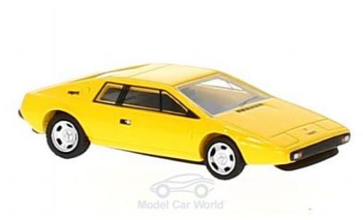 Modelauto Lotus Esprit Base S1 geel RHD 1977 1/87 BoS Models