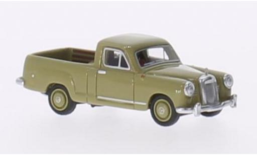 Modelauto Mercedes 180 Bakkie (W120) olijfgroen RHD 1956 1/87 BoS Models