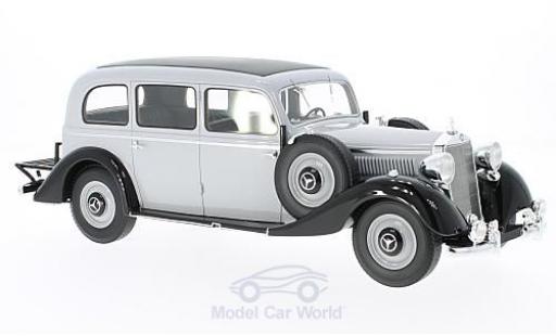 Modelauto Mercedes 260 Base D Pullman grijs/zwart 1937 zonder Vitrine 1/18 BoS Models