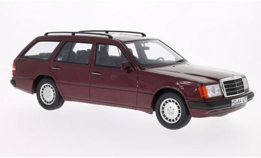 Modelauto Mercedes 300 Coupe TE (S124) metallic rood 1990 1/18 BoS Models