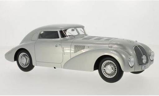 Modelauto Mercedes 540 K Base K (W29) Stromlinienwagen grijs 1938 1/18 BoS Models