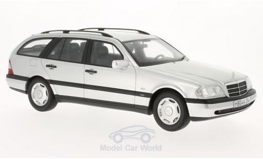 Modelauto Mercedes Classe C T-Modell C220 (S202) grijs 1996 1/18 BoS Models