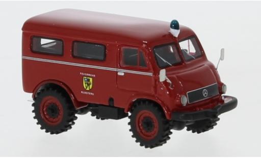 Modelauto Mercedes Unimog 401-404 402 Brandweer 1956 brandweer Klosters 1/87 BoS Models