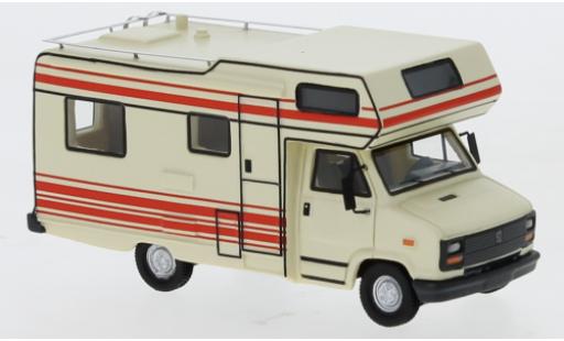 Modelauto Peugeot J5 Base beige/rood 1985 Wohnmobil 1/87 BoS Models