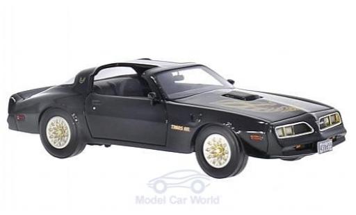 Modelauto Pontiac Firebird 1977 Trans Am zwart/Dekor 1/43 BoS Models
