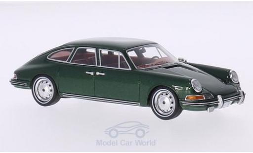 Modelauto Porsche 911 SC S Troutman & Barnes groen 1967 4-Door Sedan 1/43 BoS Models