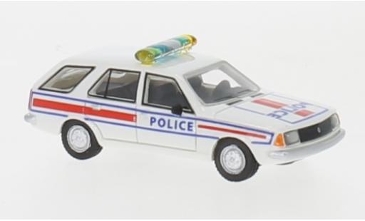 Modelauto Renault 18 Break Stationwagen wit/Dekor Politie 1978 1/87 BoS Models