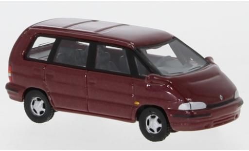 Modelauto Renault Espace Base II metallic rood 1991 1/87 BoS Models