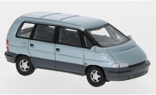 Modelauto Renault Espace Base II metallic blauw 1991 1/87 BoS Models