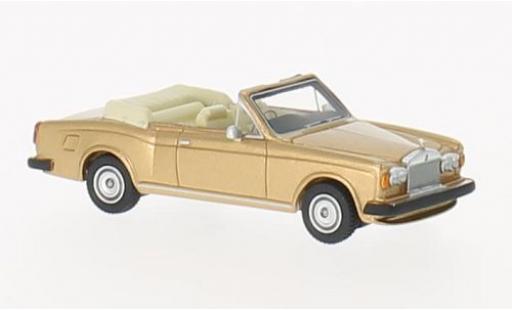 Modelauto Rolls Royce Corniche Convertible Cabriolet gold RHD 1974 1/87 BoS Models