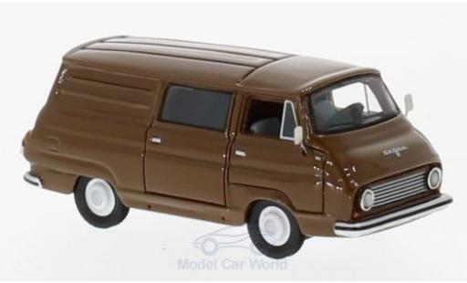 Modelauto Skoda 1203 Kastenwagen Bestelwagen bruin 1968 1/87 BoS Models