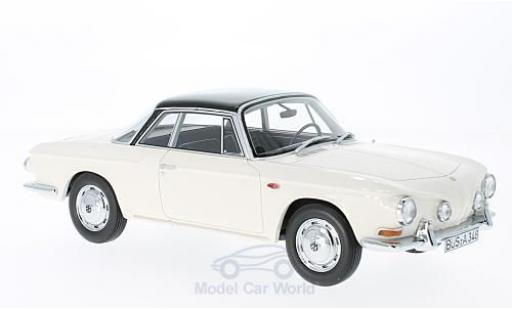 Modelauto Volkswagen Karmann Ghia Typ 34 Ghia type wit/zwart 1961 1/18 BoS Models