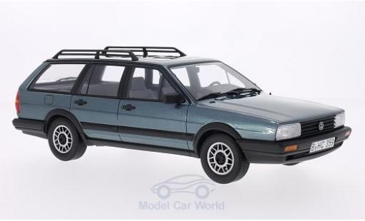 Modelauto Volkswagen Passat B2 Variant GT Syncro metallic blauw 1987 1/18 BoS Models