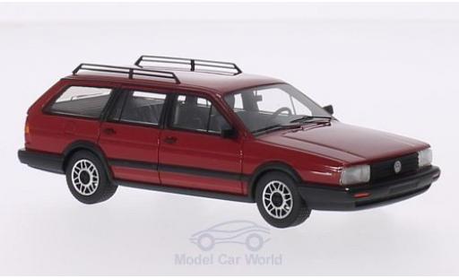 Modelauto Volkswagen Passat B2 Variant GT Syncro rood 1985 1/43 BoS Models