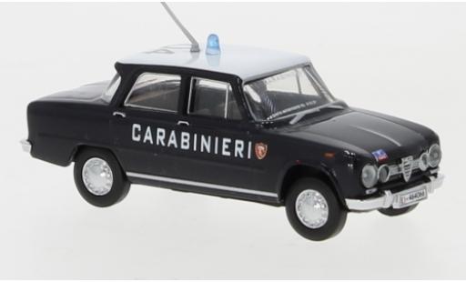 Modelauto Alfa Romeo Giulia 1600 Carabinieri 1962 daknummer 04 1/87 Brekina