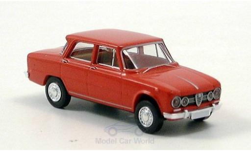 Modelauto Alfa Romeo Giulia 1600 rood zonder Vitrine 1/87 Brekina