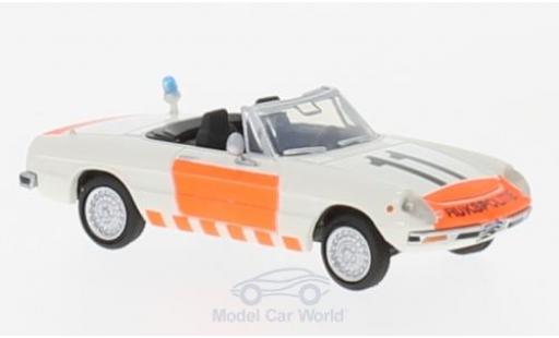 Modelauto Alfa Romeo Spider Duetto 2000 Fastback Rijkspolitie 1/87 Brekina