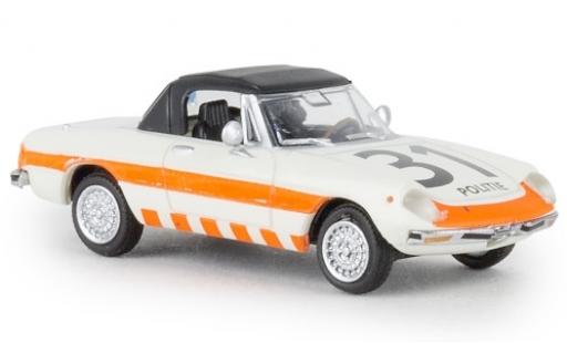 Modelauto Alfa Romeo Spider Duetto police Politie 31 1969 gesloten TD 1/87 Brekina