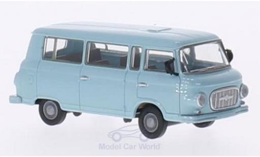Modelauto Barkas B 1000 minibus Bus blauw 1/87 Brekina