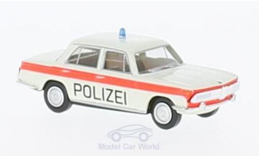Modelauto Bmw 2000 police wit/oranje Politie Solothurn 1/87 Brekina