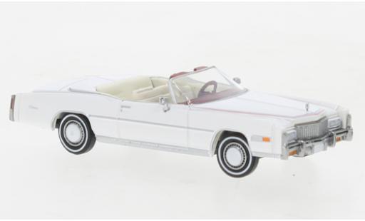 Modelauto Cadillac Eldorado Convertible Cabriolet wit/D&Atilde;&copy;corer 1976 1/87 Brekina