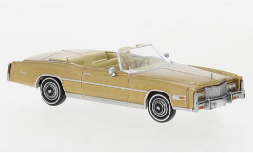 Modelauto Cadillac Eldorado Convertible Cabriolet metallic beige 1976 1/87 Brekina