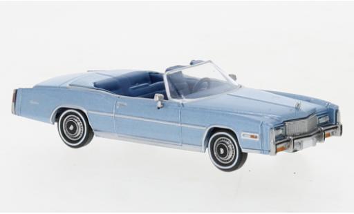 Modelauto Cadillac Eldorado Convertible Cabriolet metallic blauw 1976 1/87 Brekina