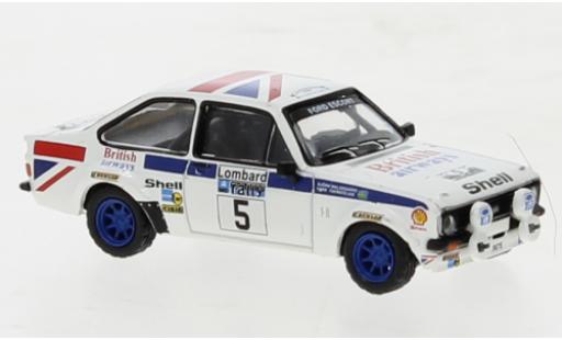 Modelauto Ford Escort RS 1800 No.5 Rally RAC Lombard 1977 1/87 Brekina