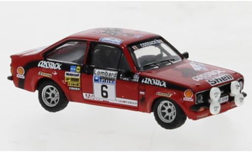 Modelauto Ford Escort RS 1800 No.6 Rally RAC Lombard 1976 1/87 Brekina