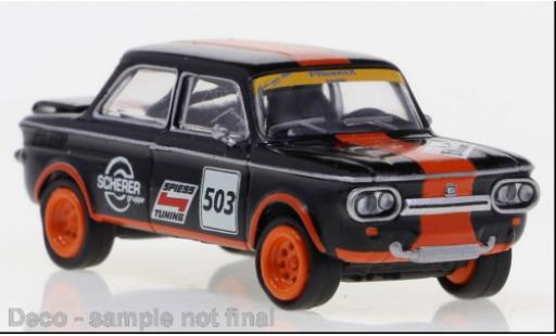 Modelauto NSU TTS Base zwart/oranje Spiess 1966 1/87 Brekina