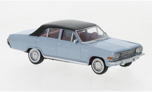 Modelauto Opel Diplomat A Base A metallic blauw clair/zwart 1964 1/87 Brekina
