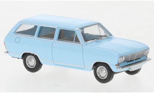 Modelauto Opel Kadett B Caravan B blauw clair 1965 1/87 Brekina