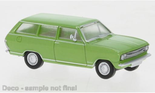 Modelauto Opel Kadett B Caravan B metallic groen 1965 1/87 Brekina