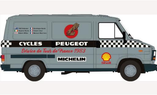 Modelauto Peugeot J5 Fourgon bestelwagen TdF 1983 1982 1/87 Brekina