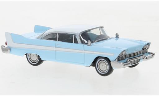 Modelauto Plymouth Fury Base blauw /wit 1958 1/87 Brekina