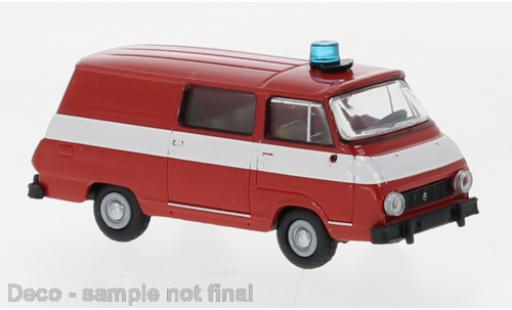 Modelauto Skoda 1203 Halbbus Brandweer 1969 1/87 Brekina
